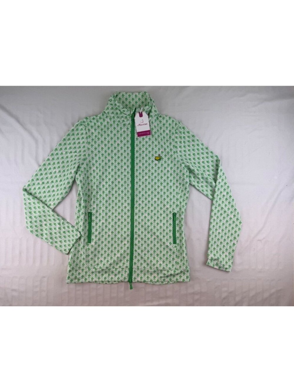 NWT MASTERS MAGNOLIA LANE TECH Official 2026 Women's Green Full Zip Jacket S